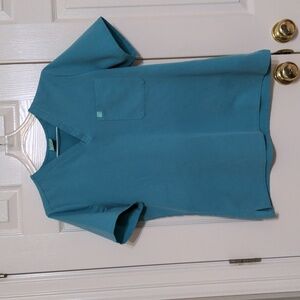 Garde-Malade TurqouiseV-Neck Scrub Top, Large